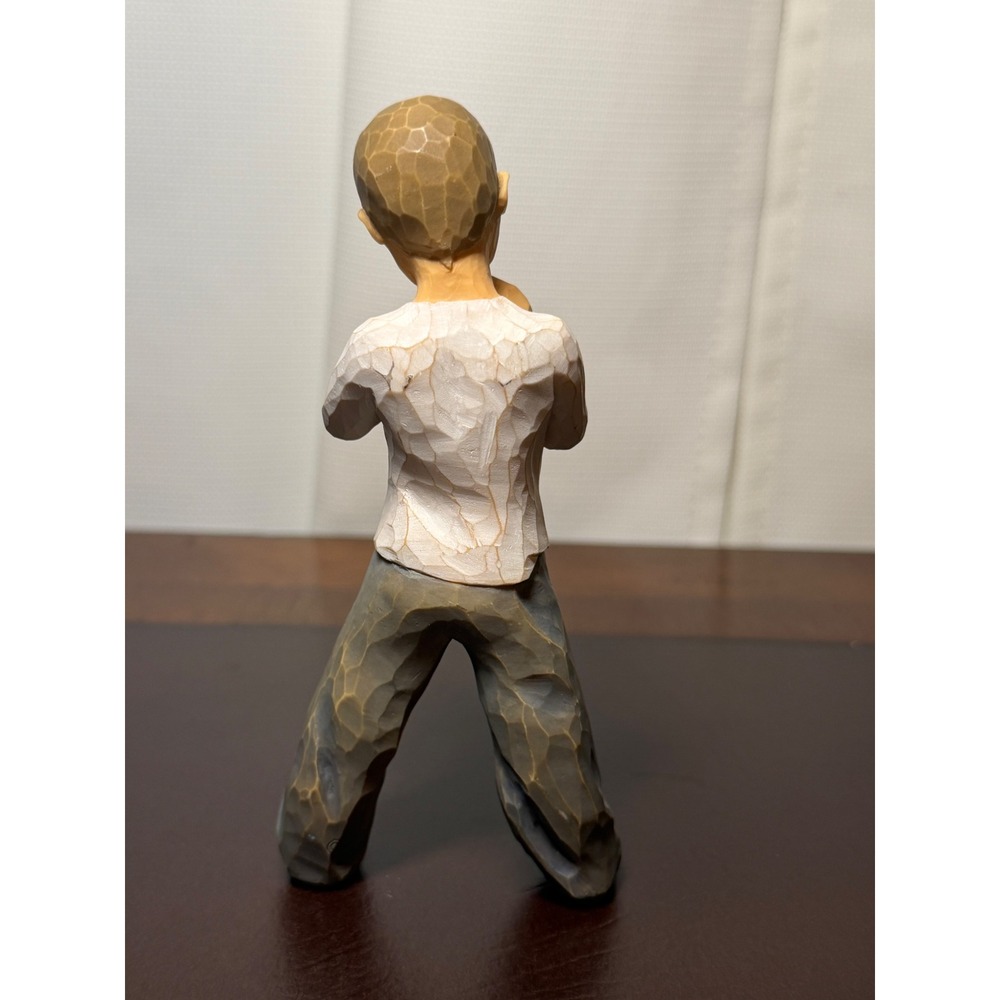 Willow Tree Heart of Gold Figurine #26142 Susan Lordi Demdaco Boy Gold Heart - Picture 3 of 6
